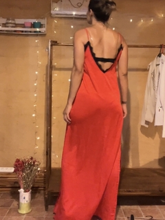 Vestido rojo Lencero - Feria Americana Vistalba Mendoza
