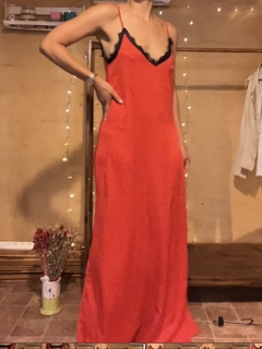 Vestido rojo Lencero - comprar online