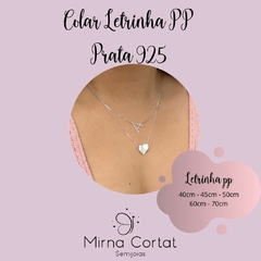 Colar Letrinha PP Prata 925