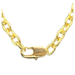 Gargantilha Choker Fecho Italiano folheado em ouro 18k