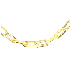 Colar Masculino Elo Liso folheado em ouro 18k - comprar online