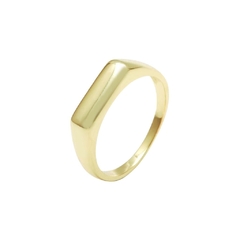 Anel Flat folheado em ouro 18k