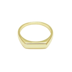 Anel Flat folheado em ouro 18k - loja online