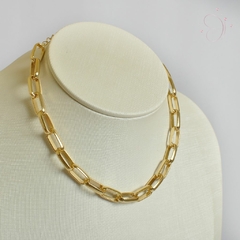 Choker Elos banhado em ouro 18k - loja online