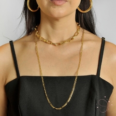 Choker Elos banhado em ouro 18k - Mirna Cortat Semijoias -  Semijoias e Joias em Prata 925