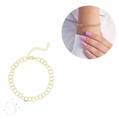 Pulseira Elos 19cn banhado em ouro 18k - comprar online