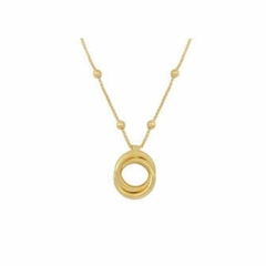 Colar Bolas Pingente Vintage banhado em ouro 18k - comprar online