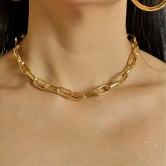 Choker Elos banhado em ouro 18k