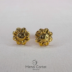 Brinco Florzinhas Baby banhado em ouro 18k