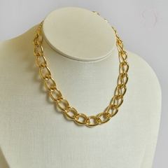 Choker Elos Grosso banhado em ouro 18k - loja online