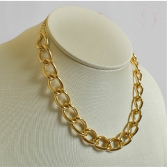 Choker Elos Grosso banhado em ouro 18k - Mirna Cortat Semijoias -  Semijoias e Joias em Prata 925