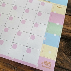 PLANNER PASTEL LUNARES MENSUAL - tienda online