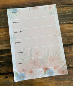 PLANNER BLOCK A5 ACUARELA FLORAL