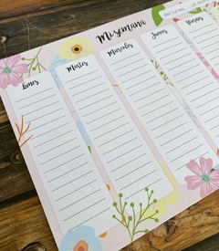 PLANNER BLOCK A4 FLORAL - comprar online