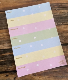 PLANNER A5 PASTEL LUNARES