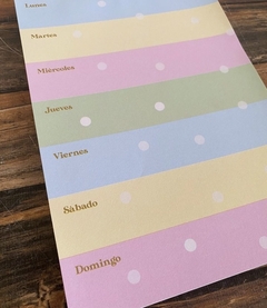 PLANNER A5 PASTEL LUNARES - comprar online