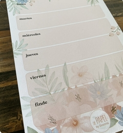 PLANNER BLOCK A5 ACUARELA FLORAL - comprar online