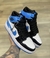 Air Jordan 1 Mid Preto/ Branco/ Azul