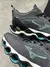 Mizuno Wave Prophecy 13 Chumbo/ Azul - loja online