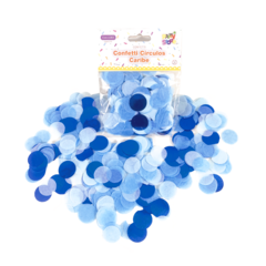 Confetti Círculos Azul