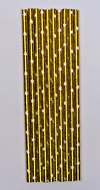 Sorbetes de Polipapel Dorado con Estrellas x 25 un