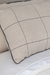 Almohadon Lavalle a Cuadro Beige | Ribete Gris Luma