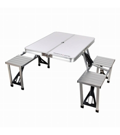 MESA PEGABLE ALUMINIO 4P.BLANCO (INEZ1P3MP4)