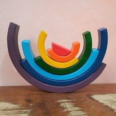 Arco-íris de madeira invertido (7 arcos) - comprar online