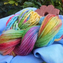 Lã artesanal colorida 100% - comprar online
