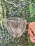 Jogo de xícaras coração vidro - 2 peças 150ml