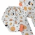 Pijama Guube Fauna Mescla Light e Laranja - comprar online