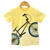 Camiseta Estampada Bicicleta Amarela