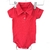 Body Mini Mundi Gola Polo Vermelho