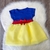 Vestido para bebê Vestido branca de neve mesversario