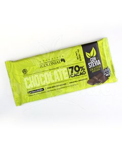 Chocolate con Stevia 70% (Sin TACC)