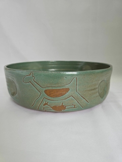 Bowl Cerâmica - Amassado Verde EXG - Serra da Capivara - Piauí - comprar online