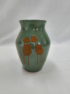 Vaso Quarteto 2 - Cerâmica - Verde- Serra da Capivara - Piauí - comprar online