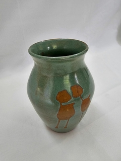 Vaso Quarteto 2 - Cerâmica - Verde- Serra da Capivara - Piauí na internet