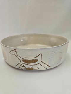 Bowl - Cerâmica - Amassado Branco GG - Serra da Capivara - Piauí - comprar online