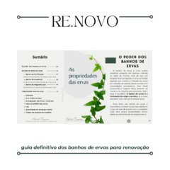 RE.NOVO - Guia Definitivo dos Banhos de Ervas - comprar online