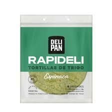 rapideli tortillas de maiz (espinaca) 125grs