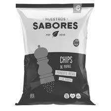 chips sabores de pimienta negra y sal marina 80g