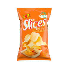 papas Slices sabor cheddar 65grs