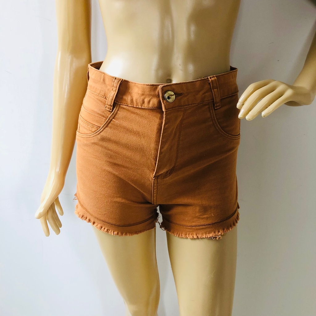 Short Jeans Infantil Meninas Cintura Alta Hot Pants