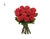 Buquê tipo topiaria com 12 lindas rosas vermelhas selecionadas a mão.