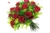 Buquê com 12 rosas vermelhas colombianas selecionadas a mão, em folhagens de tango, aspargos  um presente luxuoso ideal para pessoa amada.