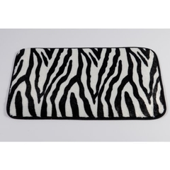 Alfombra microfibra 40x60cm zebra