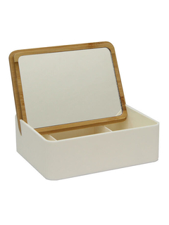 Caja con espejo porta maquillaje 14x10 - comprar online