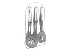 Set 6 Utensilios HUDSON Nylon con Acero y Soporte - comprar online