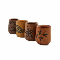 Mate dibujos con bombilla madera calden - comprar online